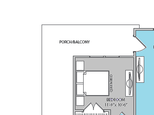 Phase 2 - Cannon 3 Bedroom/2 Bathroom Floor Plan